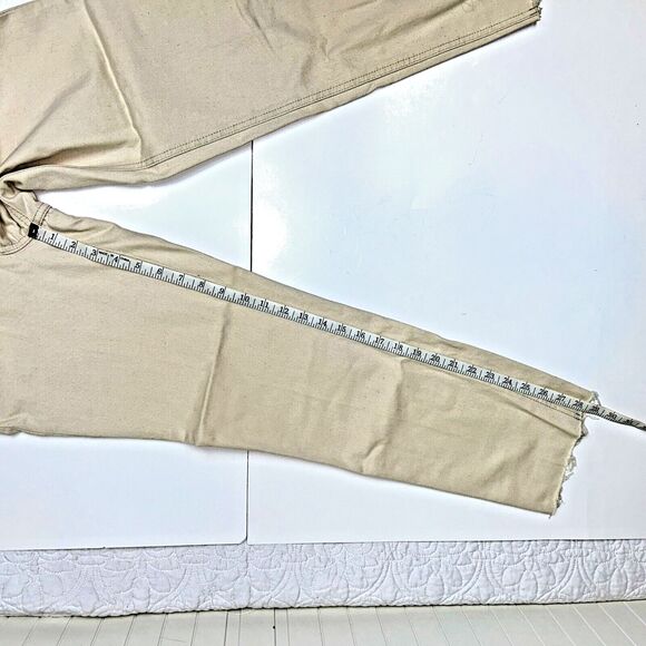 NWT J.Crew Mid-Rise Classic Straight 90's Jeans Natural Ecru Beige Women Tall 25 - Picture 7 of 9